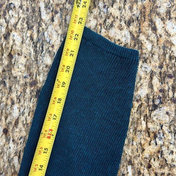 J. Jill Linen Blend Green Open Front Longline Duster Cardigan Size LP - Picture 9 of 12